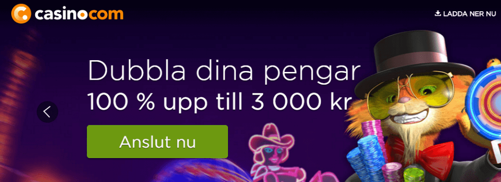 Casino.com välkomstbonus