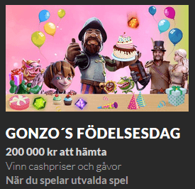 Guts Gonzo's Födelsedag 200 000 kr