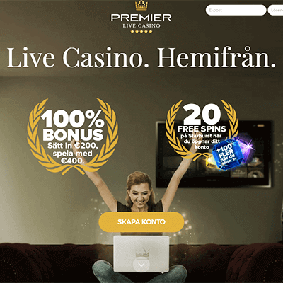 PremierLiveCasino bonus