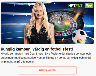 LeoVegas Kunglig kampanj värdig en fotbollsfest med en prispott på 750 000 kr!