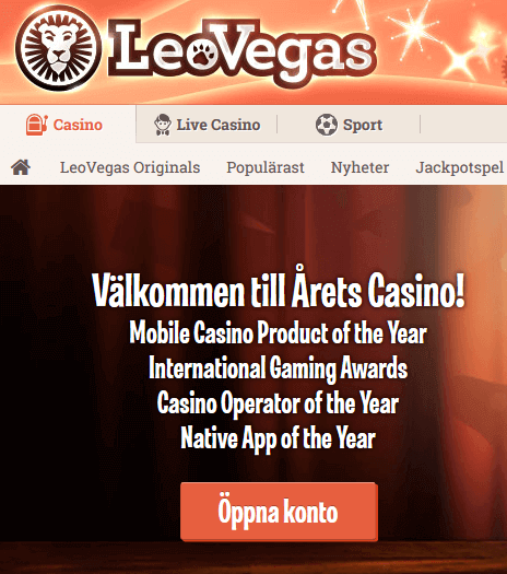 LeoVegas nätcasino 1,3 miljoner i Hugo-potten!