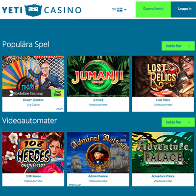 Yeti Casino freespins