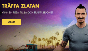 Nätcasino Bethard Träffa Zlatan Vinn en resa till Los Angeles och träffa Lejonet