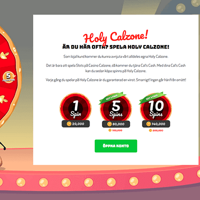 Casino Calzone freespins