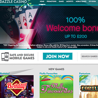 Dazzle Casino bonus