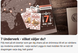 Nätcasino LeoVegas Vinn en resa till 7 Underverk - vilket väljer du?