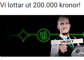 Unibet Nätcasino 200 000 kr lottas ut i vårt live casino bara denna vecka!