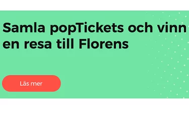 Nätcasino CasinoPop - Samla popTickets och vinn en resa till Florens!
