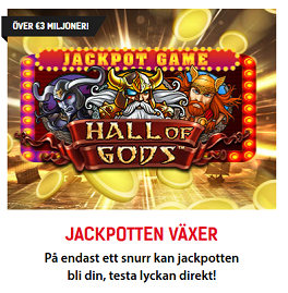 Nätcasino Redbet - Jackpotten 3 € miljoner - På endast ett snurr kan jackpotten bli din, testa lyckan direkt!