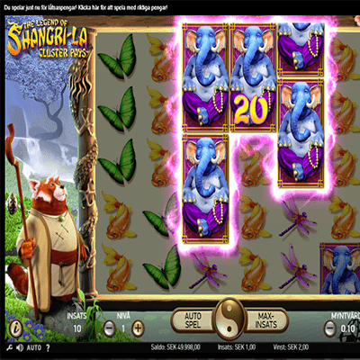 The Legend of Shangri-La: Cluster Pays slot