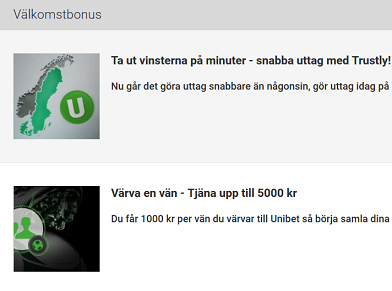 Nätcasino Unibet - gör uttag på minuter - registrera dig med bankID idag!