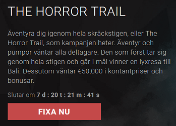 Bitstarz Casino - The Horror Trail med 50 000 € i prispotten!