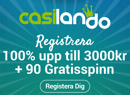 Nätcasino Casilando - Vinn en andel av 5 000 cashspins och 40 000 kr!