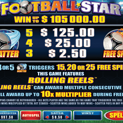 Football Star slots