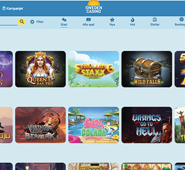 Sweden casino freespins