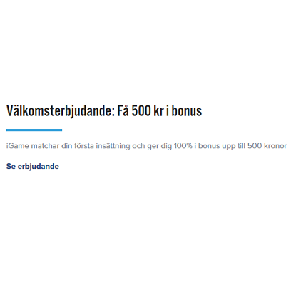 Bli spelare på iGame Casino och tävla om 100 000 kr!