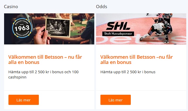 Registrera dig på Betsson för att kunna tävla om resan till Las Vegas!