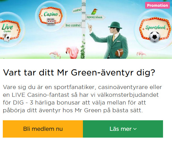 Bli medlem nu på Mr Green så du kan tävla om 150 000 kr!