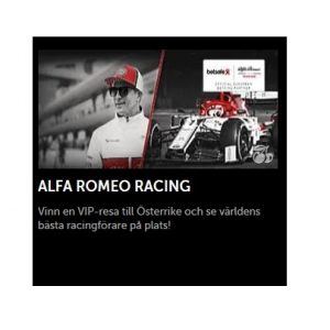 Vinn i Alfa Romeo Racing turneringen hos Maria Casino!