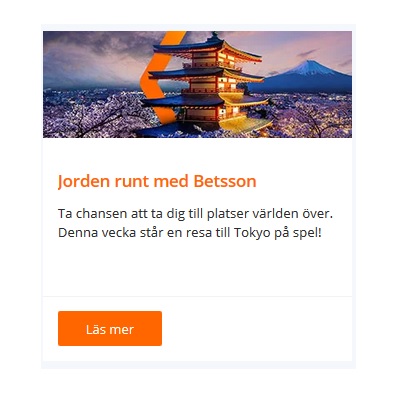 Vinn Tokyo-resa på Betsson!