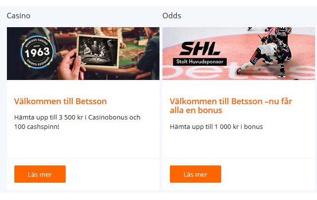Klicka här och öppna konto på Betsson för att hämta 50 kr gratisspel i hockey-VM!