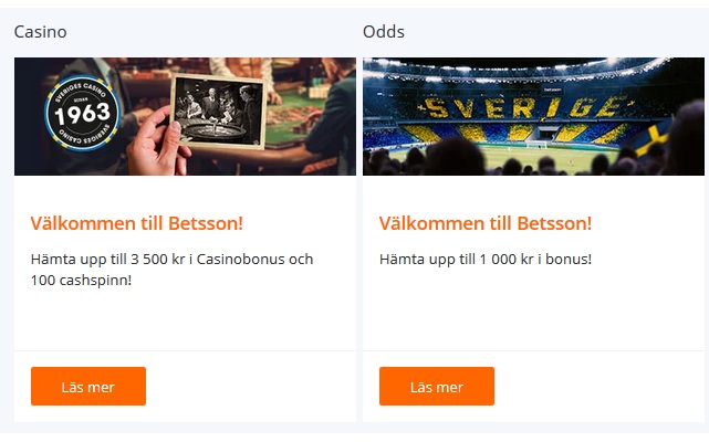 Skapa konto på Betsson för att spela deras nya spel!