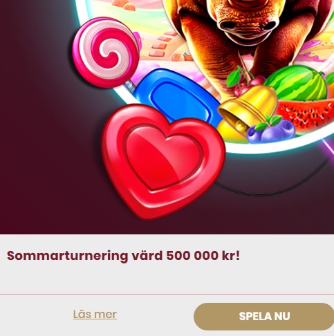 Halv miljon kr i prispotten hos CherryCasino!