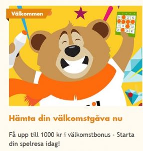 Få upp till 1000 kr bonuspengar på Bertil Casino!