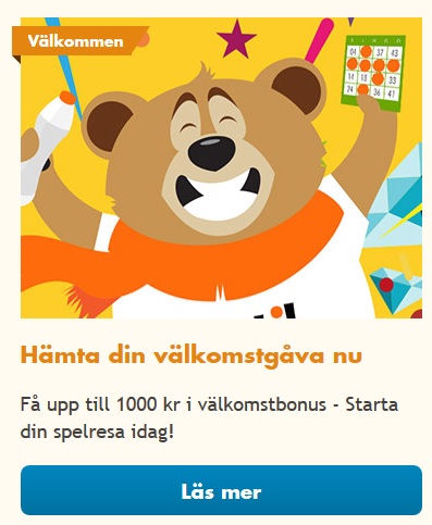 Klicka här och hämta din 100% bonus på Bertil Casino!