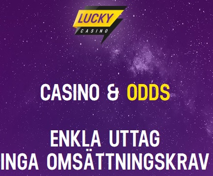 Spela både casinospel och odds på Lucky Casino!
