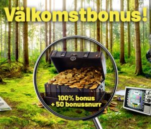 Hämta 100 % bonus + 50 free spins på SwedenCasino!