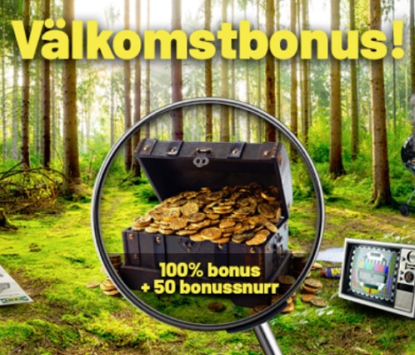 Klicka här och hämta din välkomstbonus på 10 0% + 50 free spins nu på SwedenCasino!