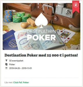 Tävla om pokerhelg på Åland nu på Paf Casino!