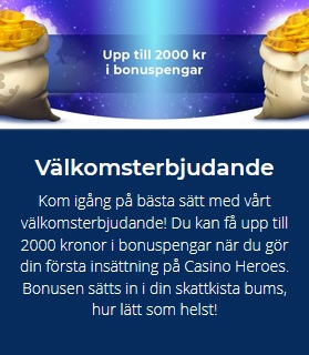 Spana in det nya live casino på Casino Heroes nu!