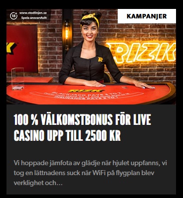 Rizk Casino introducerar jackpottar timvis!