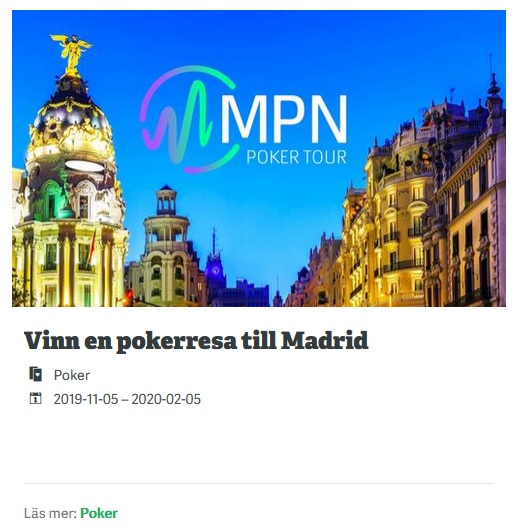 Pokerresan till Madrid tack vare Paf Casino!