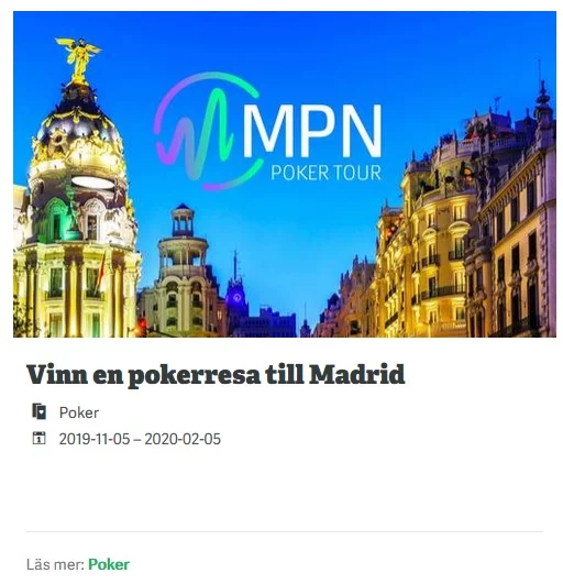 Pokerresan till Madrid tack vare Paf Casino!