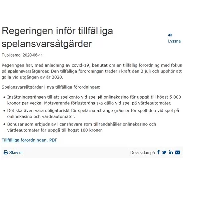 Svenska casinon kommer få ny välkomstbonus snart!